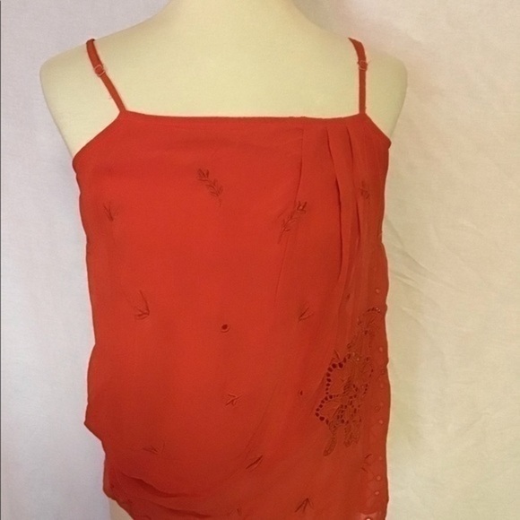 Rio Rae Anthropologie red dressy tank top - Picture 8 of 10